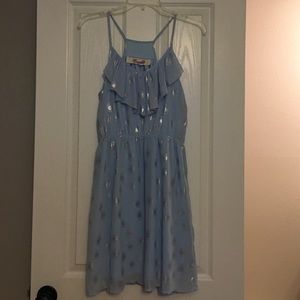 Light blue & silver large Francesca's sundress