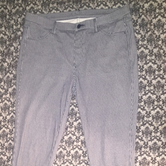 Uniqlo Navy Blue Checkered Pants
