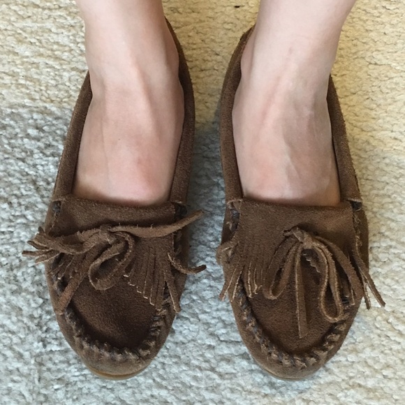 Minnetonka Kilty suede Moccasins