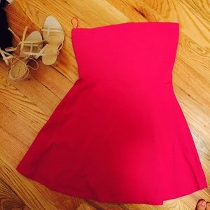 Hot Pink Express Skater Dress