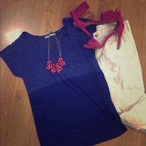 Oversized blue t shirt