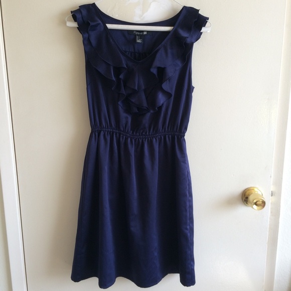 ✨Forever 21 Cocktail Party Blue Mini Dress size S