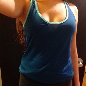 Never worn! Teal mint racerback athletic top NWOT