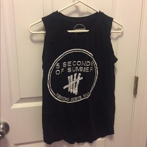 Black 5 seconds of summer tank top