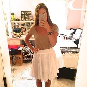 FINAL SALE White Banana Republic skirt