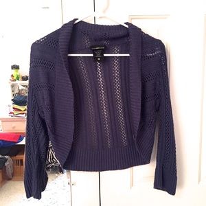 Navy cardigan