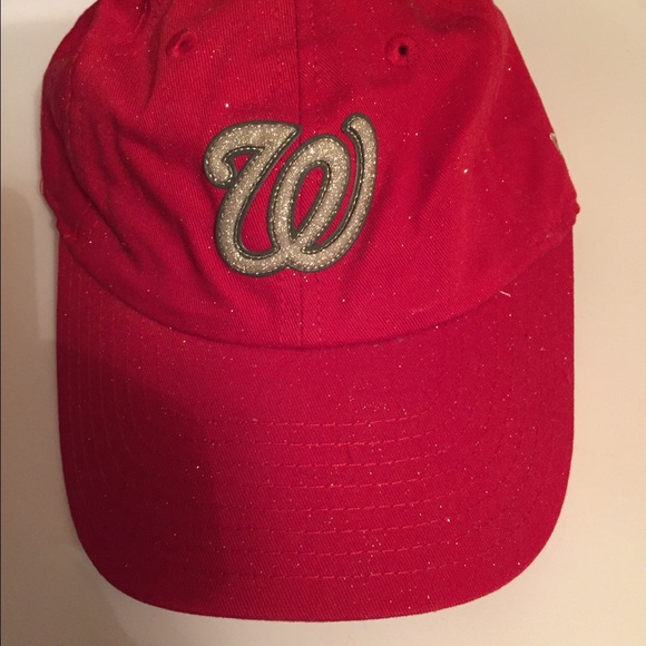 Women's Washington Nationals sparkly baseball cap