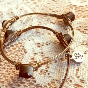 Bourbon and bowetie bangles