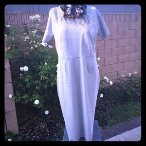Light heather grey ,short sleeve bodycon dress