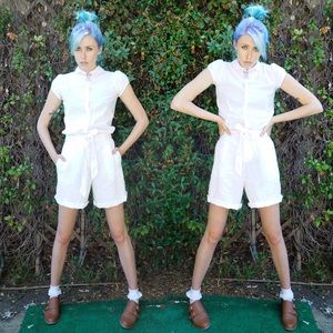 High waisted linen shorts