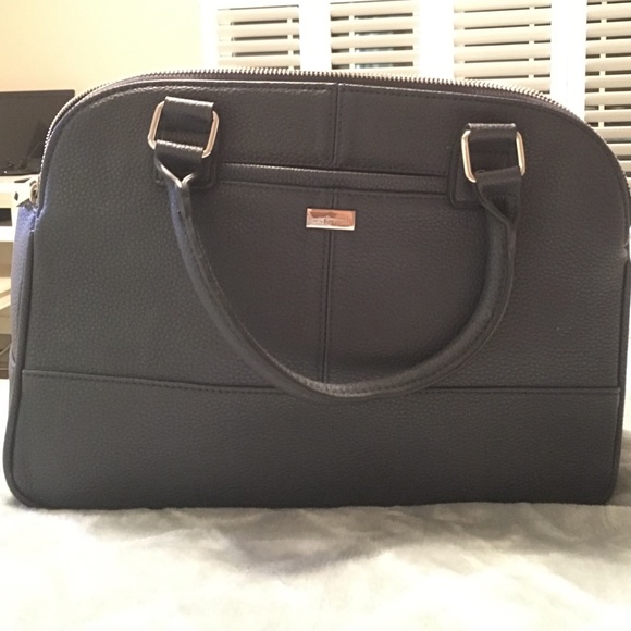 Navy leather Jewell purse