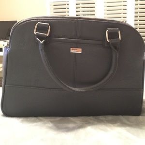Navy leather Jewell purse