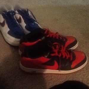 Blue and white nike sneakers ONLY