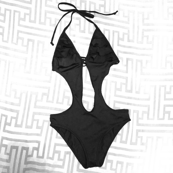 Black Monokini Swimsuit