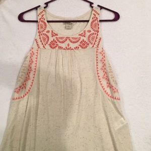 lucky brand stitched tank