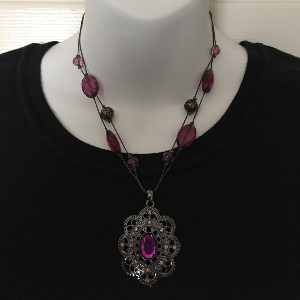 Purple necklace