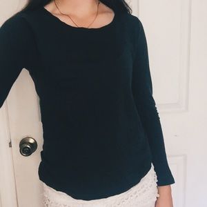 J. Crew grey green shirt