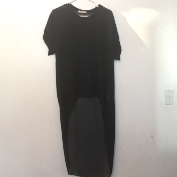 Hi low crew neck short sleeve shirt - Picture 2 of 4