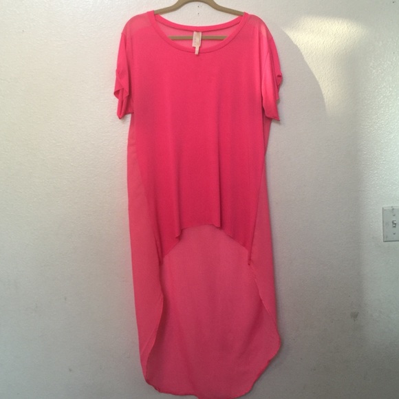 Hi low crew neck short sleeve shirt - Picture 3 of 4