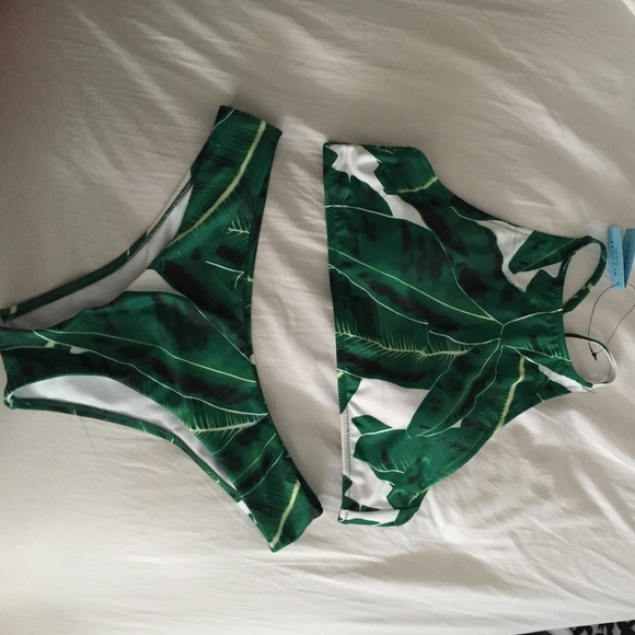 Cupshe Living For Forest Leaves Bikini Set