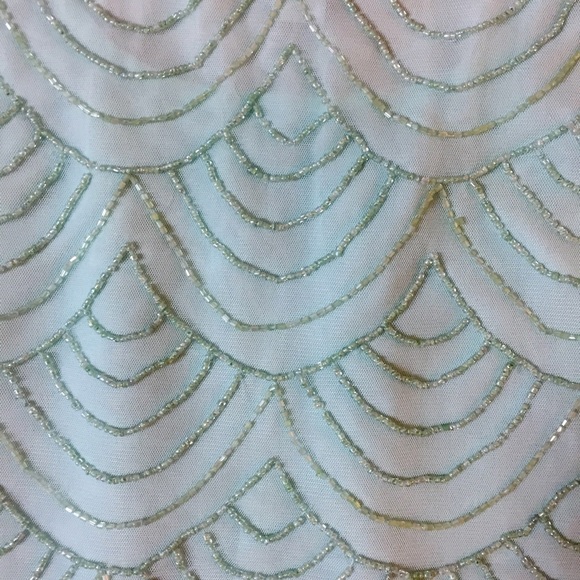 Aqua Beaded Tank Top - Picture 3 of 4