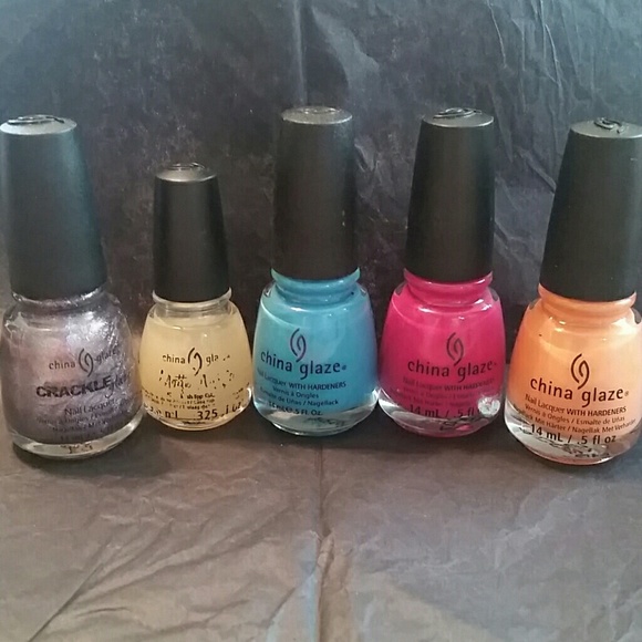 5 China Glaze Nail Polishes