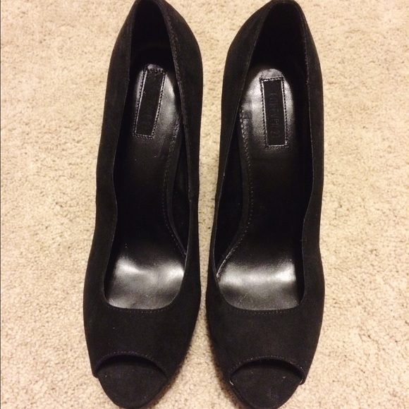 Tall Black Velvet Heels