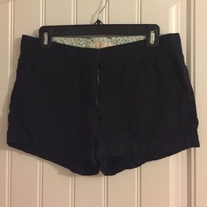 J. Crew Black Chino Shorts