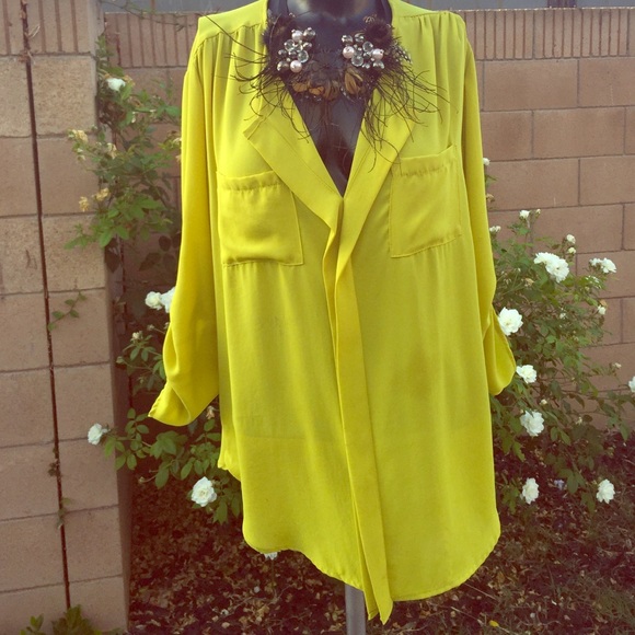 Citron fixed frontal blouse - Picture 1 of 4