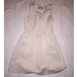 ONLY WORN ONCE - Fit and flare gold dress
