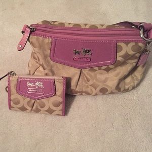 Small Coach bag and wallet