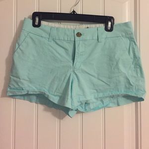 Old Navy Light Aqua Cotton Shorts
