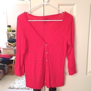 Coral cardigan