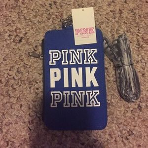 Blue PINK lanyard NWT