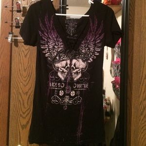 Rebel Saints winged Tee
