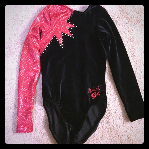 GK long sleeve competition gymnastics leotard