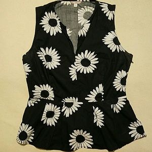 Floral peplum top