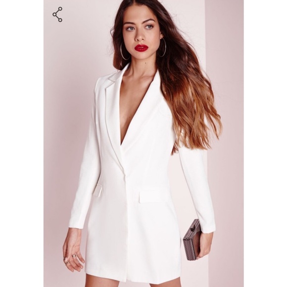 💥NWT!💥 Missguided White Blazer Dress