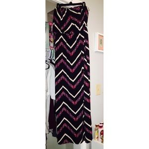 Chevron printed maxi dress!!