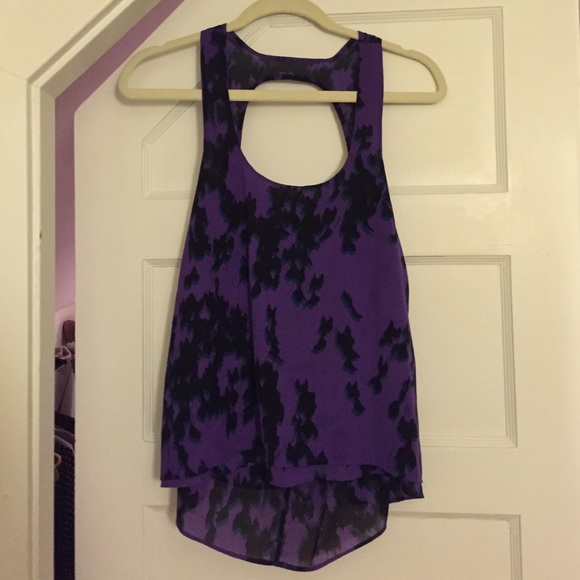 Urban outfitters open back chiffon tank