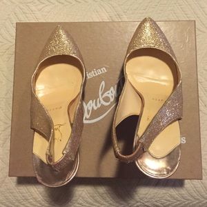 Christian Lounoutin sling back daffodile