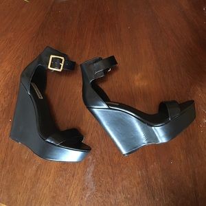 Black Steve Madden Wedges