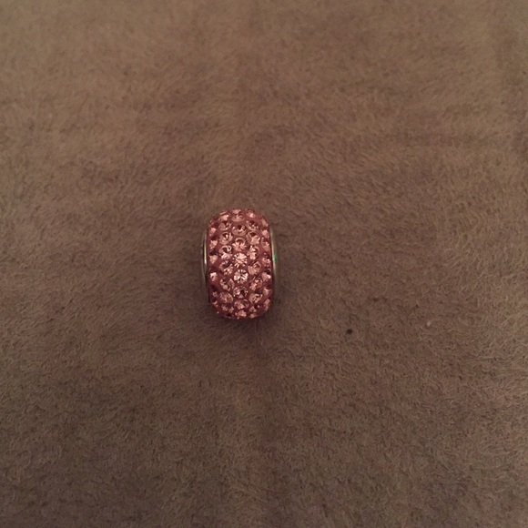 Pink rhinestone Charm