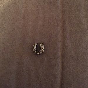 Horseshoe rhinestone charm