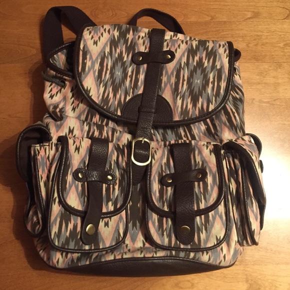 Tribal Patterned Backpack - Picture 1 of 4
