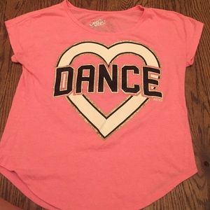 Justice size 14 like new dance shirt