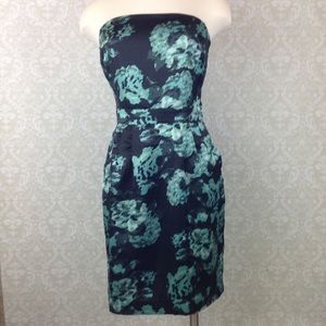 Banana Republic black and green dress, pockets 8