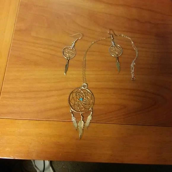 Dreamcatcher Necklace and Earrings