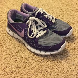 Nike free purple and gray. Size 7.5