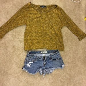 Wet Seal denim mini shorts size 1